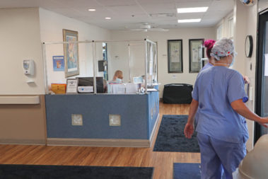 LECOM Nursing and Rehabilitation front desk