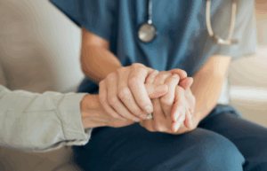 Comforting Patient